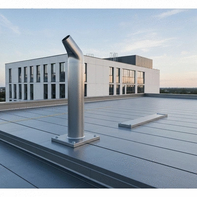 Installation d'un système CVC sur une toiture, sans perçage