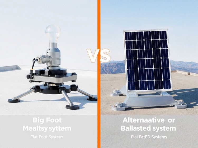 Comparatif 2025 : supportage Big Foot vs autres systèmes pour toiture plate photovoltaïque