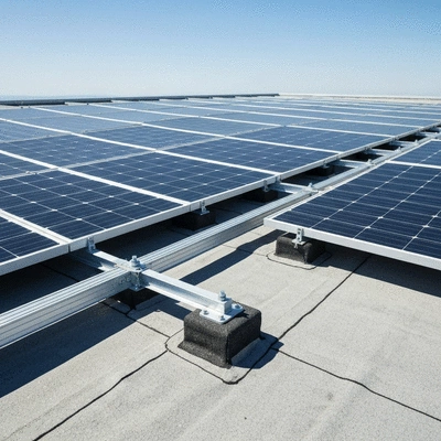 Accessoires Big Foot pour syst&egrave;mes photovolta&iuml;ques sur un toit plat