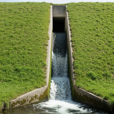 Gros plan sur un système de drainage efficace sur une toiture végétalisée